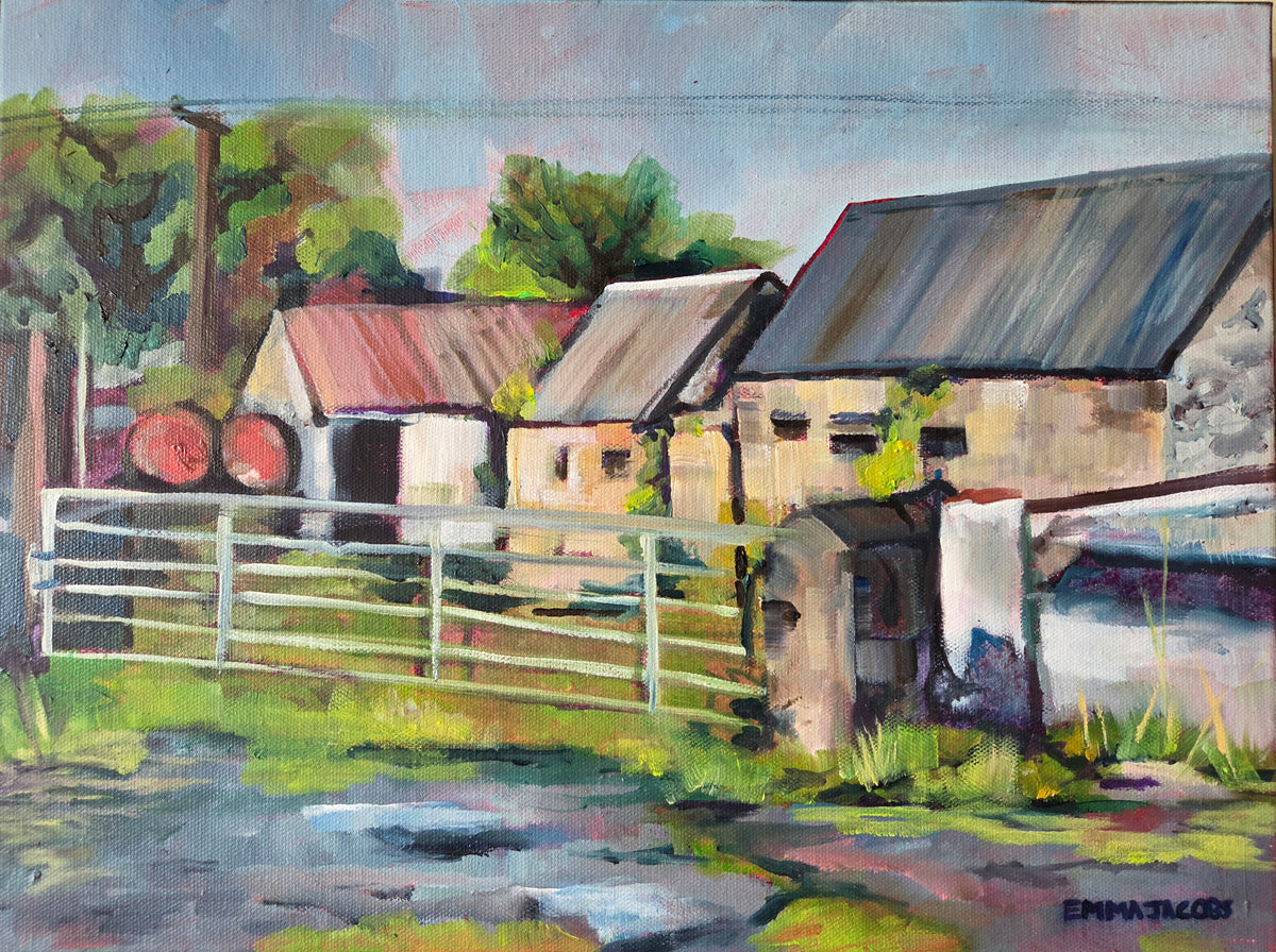 Farm Buildings on the Road
