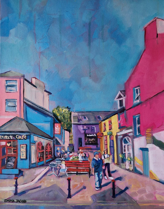 Colourful street scene in Kinsale, County Cork, Ireland